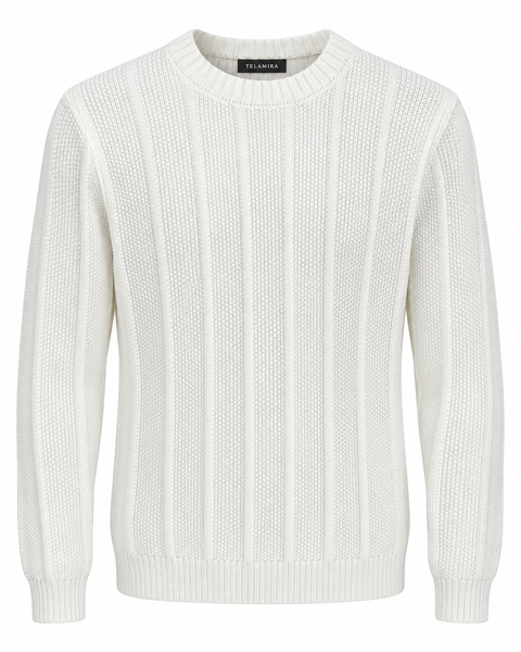 Maglione Trama Verticale Telamira