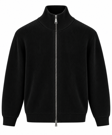 Maglione Ribbed Full Zip Gianni Lupo