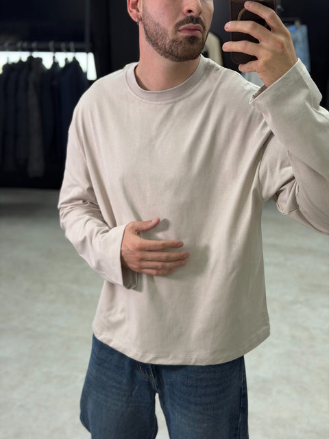Long Sleeve Semi Crop 