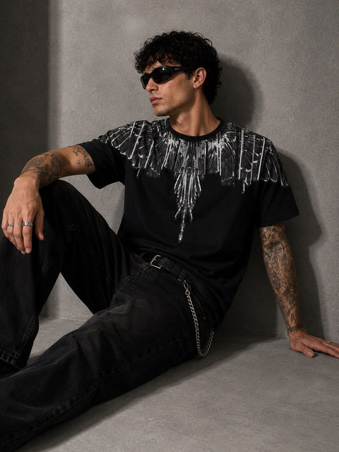 T-Shirt "County of Milan" Stampa Ali