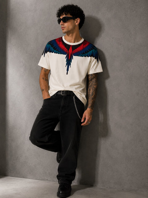 T-Shirt "County of Milan" Stampa Ali
