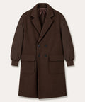 Cappotto Over Telamira Marrone