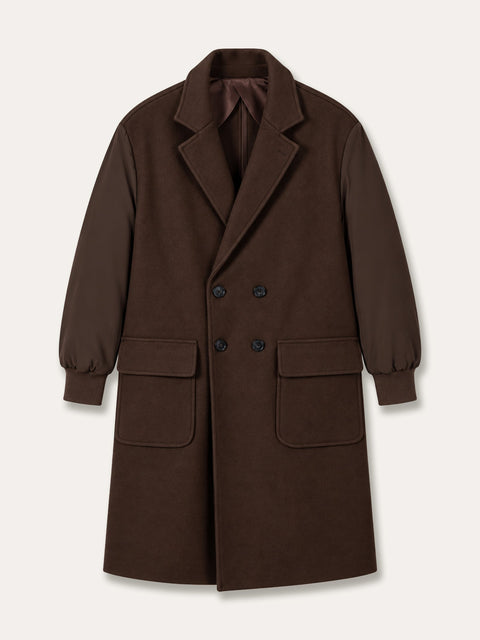 Cappotto Over Telamira Marrone
